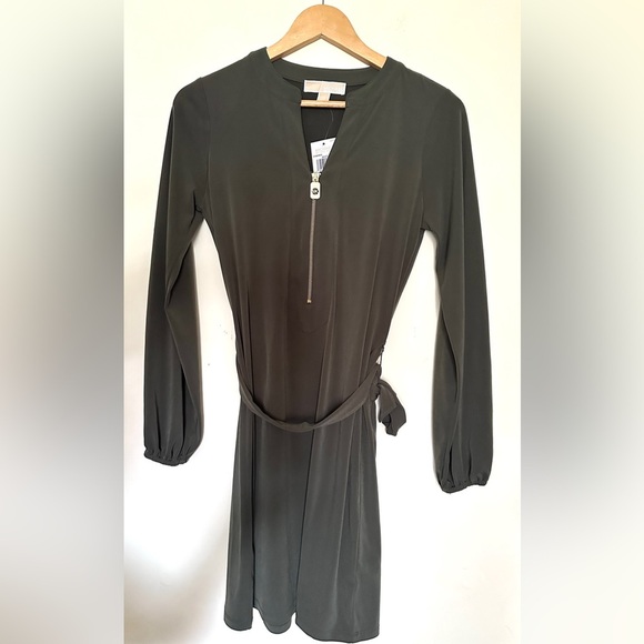 Michael Kors Dresses & Skirts - Michael Kors Dress Women’s | Size XS | Olive | Long Sleeve | with Zip Front